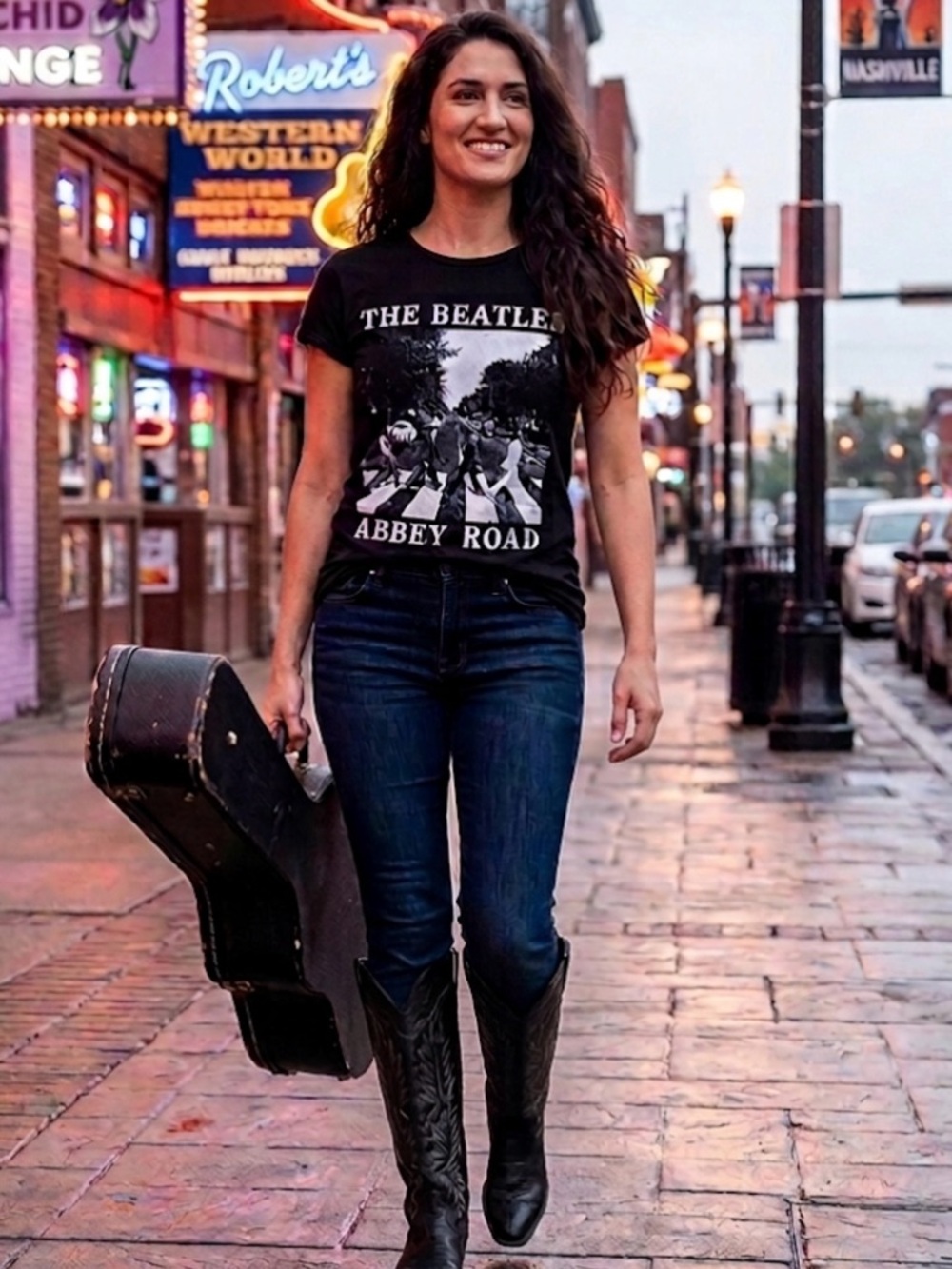 S BEATLES graphic T Shirt